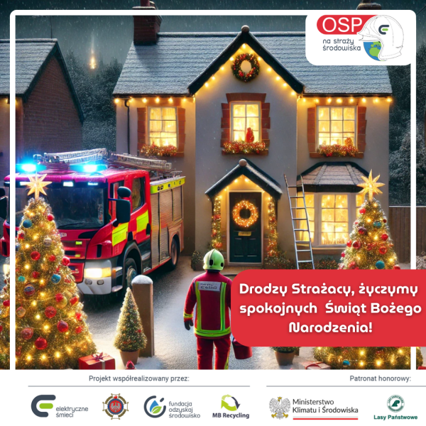 Życzenia świąteczne dla strażaków
